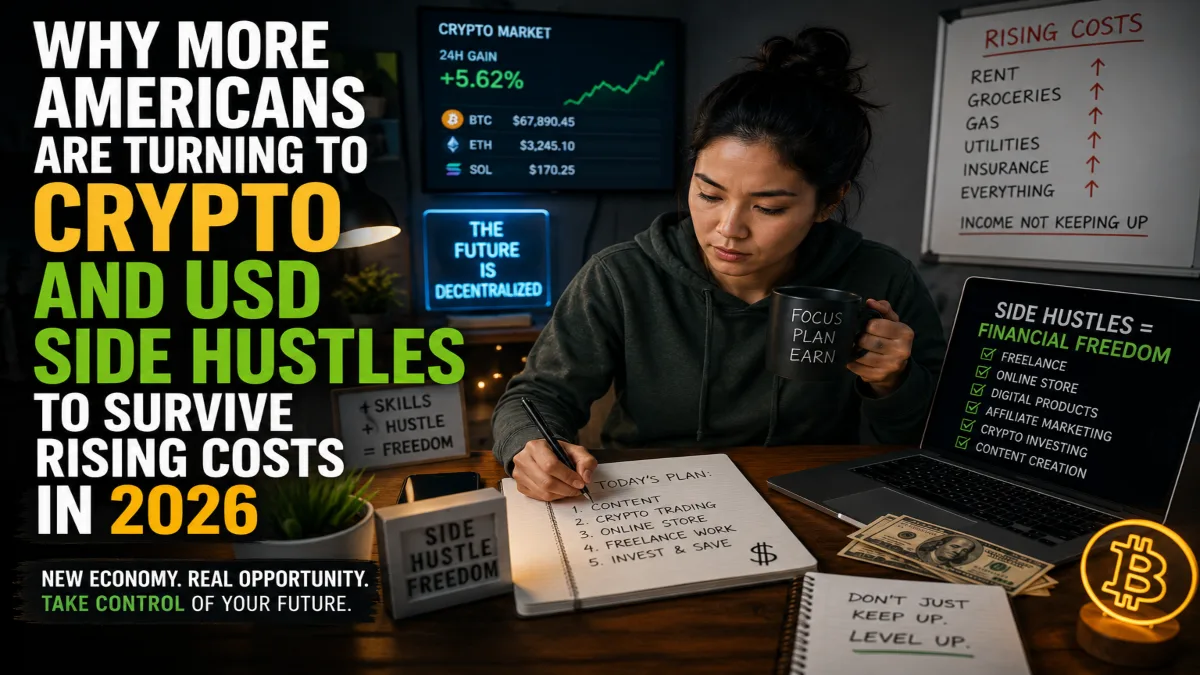 Why More Americans Are Turning to Crypto and USD Side Hustles to Survive Rising Costs in 2026
